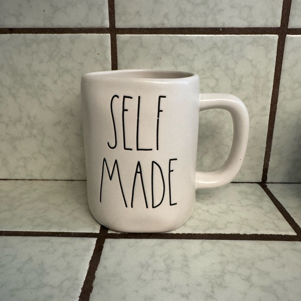 White 'Self Made' Mug